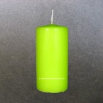12cm x 6cm Kiwi Lime Green Pillar Candles